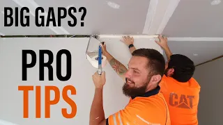 Pro Construction Crew Finish Drywall with BIG Gaps in 10 Minutes