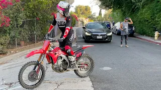 Downtown LA Dirt Bike Jump - Buttery Vlogs Ep102