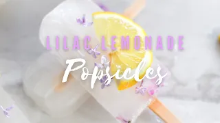 Lilac Lemonade Popsicles Recipe | Simple Frozen Treats | Edible Flowers| La Cucina di Kerrs