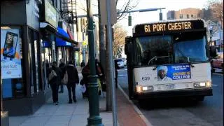 Bee-Line Bus Action in New Rochelle (Main Street & North Avenue)