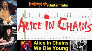 We Die Young - Alice In Chains - Guitar + Bass TABS Lesson