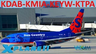 X-Plane 11 | Sunshine State!! | A330 B737 A320 | VATSIM | Daytona, Miami, Key West & Tampa Bay!!