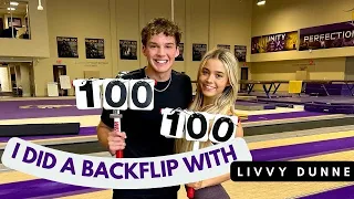 I Went to LSU to do a BACKFLIP with LIVVY DUNNE | Ep.2
