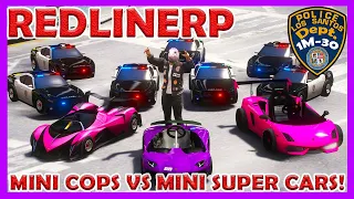 GTA 5 RolePlay | RedLineRP #39 | MINI COPS VS MINI SUPER CARS! *New Map*