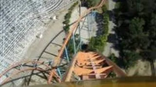 Goliath Front Seat on-ride POV Six Flags Magic Mountain