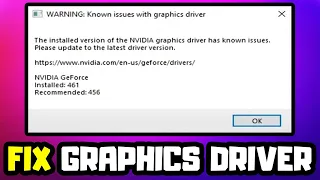 FIX Fortnite Warning Known Issues With Graphics Driver on PC