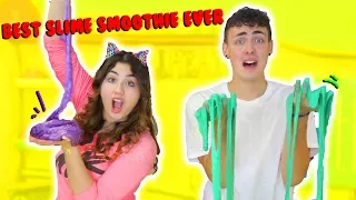 SLIME SMOOTHIE CHALLENGE part 2 | Making as much slime in 8 minutes then smoothie | Slimeatory #162