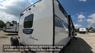 2024 Salem Cruise Lite Platinum 28VBXLX Travel Trailer Walk Through Stock 11800