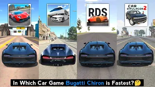 Bugatti Chiron Top Speed in Ultimate Car, 3D Driving Class, Real Driving School, Car Simulator 2