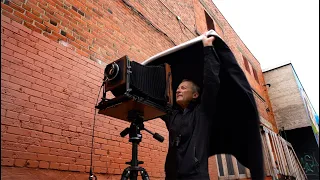 A large format portrait on  an 8x10 camera.