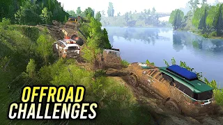 Pajero dan Fortuner Tumbang di Jalur ini - Spintires Mudrunner