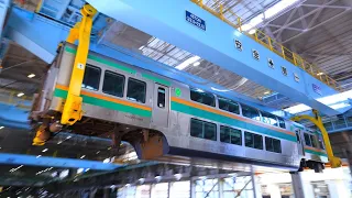 【サロ　空を飛ぶ!】2023年　東京総合車両センター一般公開　車両上げ下ろし