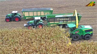 Maishäckseln 2020 Fendt 1050, 942 John Deere 9700 Großeinsatz Maisernte Landwirtschaft Corn harvest