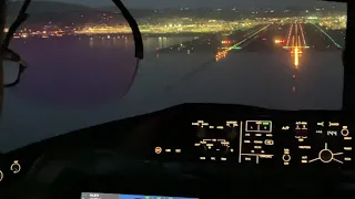 Cockpit View of Landing the 787 Dreamliner!