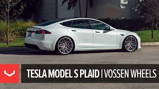 Tesla Model S Plaid Lowered | Vossen Forged | EVO-5R Wheels