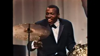 Elvin Jones Trio, on Danish TV show 'Jazz Omkring Midnat', 1968 (colorized)