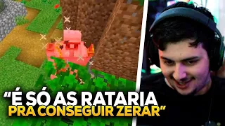 GABE REAGE ZERANDO MINECRAFT NO MODO AVENTURA