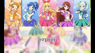 Aikatsu - Fashion Check - Short Lyrics - Otome , Aoi , Ichigo, Ran , Yurika