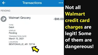 What if Walmart Grocery Bentonville AR 72716 charge appeared on your credit or debit card statement?