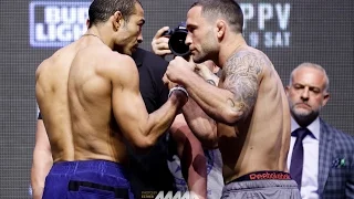 UFC 200: Frankie Edgar versus Jose Aldo Weigh In