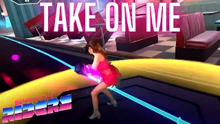 Take On Me by a-ha in Synth Riders (80's Mixtape DLC!) Mixed Reality