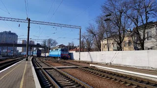 🇺🇦Електровоз ЧС4-190 з поїздом EN 12 "Західний Експрес" Львів-Одеса