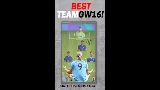 FPL BEST TEAM FOR GAMEWEEK 16 /FANTASY PREMIER LEAGUE .#fpl  #premierleague