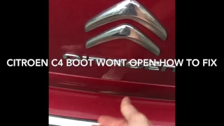 Citroen c4 grand picasso boot fix. Handle not working