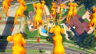 GTA 5 Cliffs Pain Water Ragdolls | YOUNG SIMBA'S Jumps/Fails (Funny Moments) 4k ultra graphics