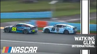 Kimi Räikkönen and Chase Elliott battle at Watkins Glen