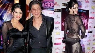 Shahrukh Khan braves high fever to attend Sunny Leone's JACKPOT premiere