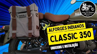 ALFORGES INDIANOS DE LONA NA ROYAL ENFIELD CLASSIC 350 | UNBOXING E INSTALAÇÃO | PAPO DE ACESSÓRIOS