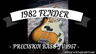 1982 FENDER PRECISION BASS - 57 JV SERIES MADE IN JAPAN - Andy's Vintage Guitars