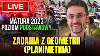 ✅ Live'y maturalne (17): ZADANIA Z GEOMETRII (PLANIMETRIA) - poziom podstawowy