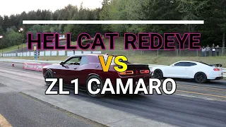 HELLCAT REDEYE VS ZL1 CAMARO