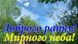 Бажаю доброго ранку та мирного неба! Вітання з мирним небом та гарним днем! Мирного неба вам