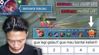 PRANK JADI FANNY SADBOY MAU BANTAI SEMUA MUSUH!! GINI REAKSI MEREKA - Mobile Legends