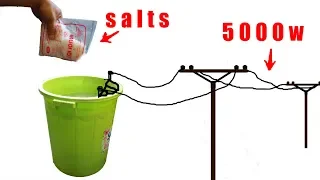 How to turn salt water into electricity
