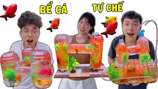 CUỘC THI LÀM BỂ CÁ CẢNH THỦY SINH BẰNG VỎ CHAI NHỰA AI ĐẸP NHẤT THẮNG TÊ TÊ HẰNG NGA