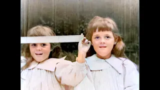 [4k, 50fps, colorized](1896) Victorian kids.