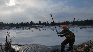 Frozen Beaver Dam Removal Day 5