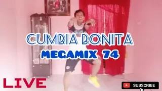 CUMBIA BONITA - MEGAMIX 74 | ZUMBA LIVE STREAMING