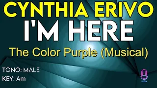 Cynthia Erivo - I'm Here (The Color Purple Musical) - Karaoke Instrumental - Male