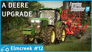 Elmcreek #12 FS22 Timelapse Buying A Used John Deere 7R, Cultivating, Planting Cotton & Sorghum