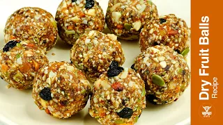 Energy Balls NO SUGAR Healthy Energy Booster | Dry Fruit Laddu Recipe |Dry Fruit Balls by Raz Eats