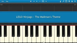 LEGO Ninjago - The Mailman's Theme Piano Tutorial