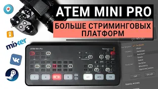 ATEM Mini Pro. Расширяем список стриминговых платформ в приложении