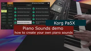 Korg Pa5X tutorial: Piano demos and keyboard sets