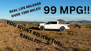 2022 FORD F-150 POWERBOOST real life mpg test!