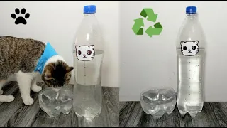 bebedero AUTOMATICO para mascotas FACIL  - dispensador de agua  para varios días con botellas pet